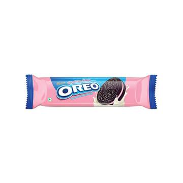 Cadbury Oreo Strawberry Flavour Sandwich Cream Biscuits